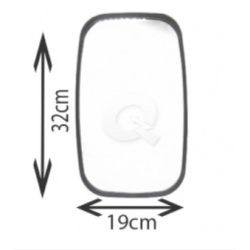 ESPEJO RETROVISOR ISUZU NPR AJUSTABLE 32x19CM